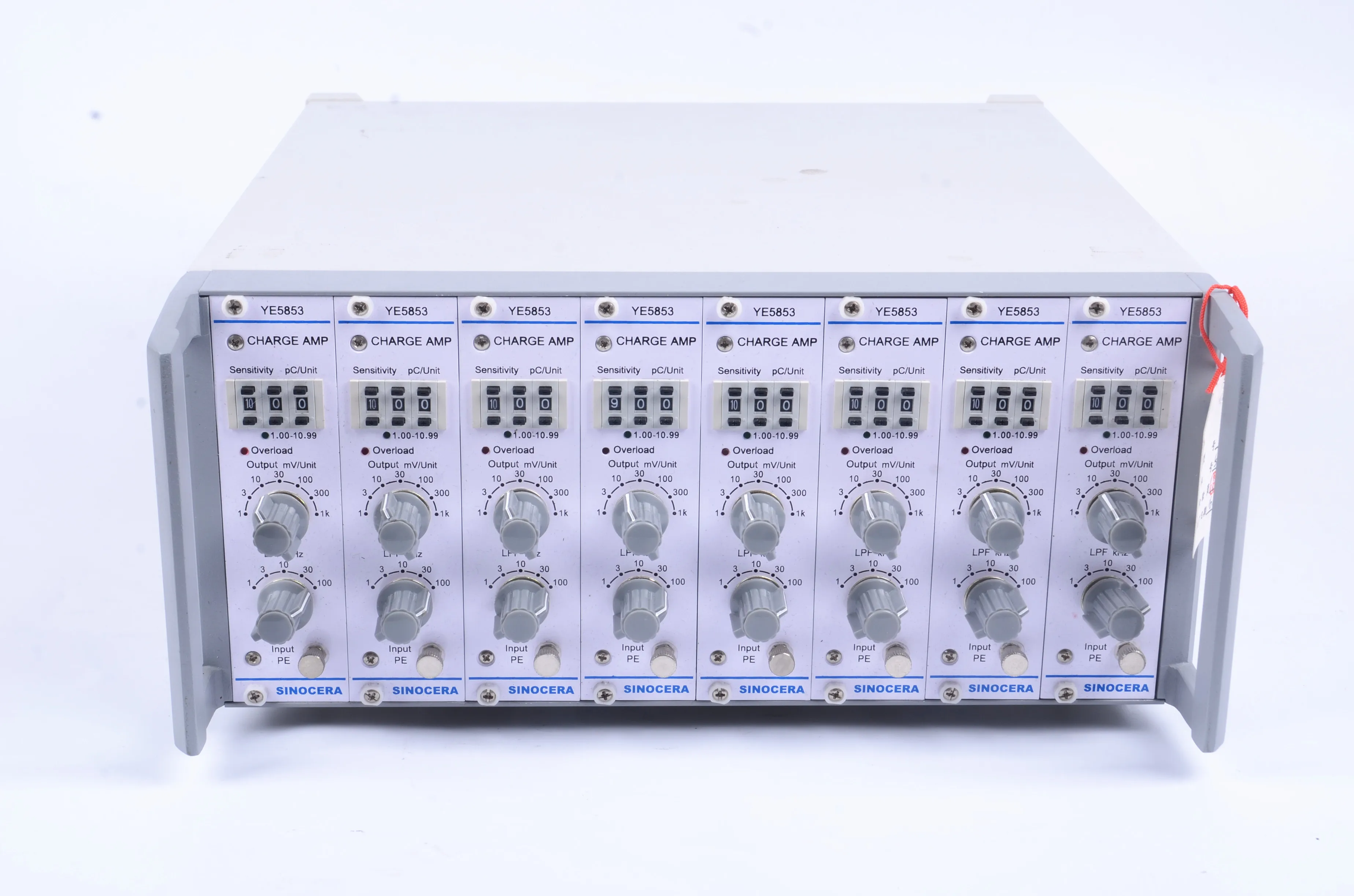 Multi-channel Charge Amplifier YE5853 for 8 Channels