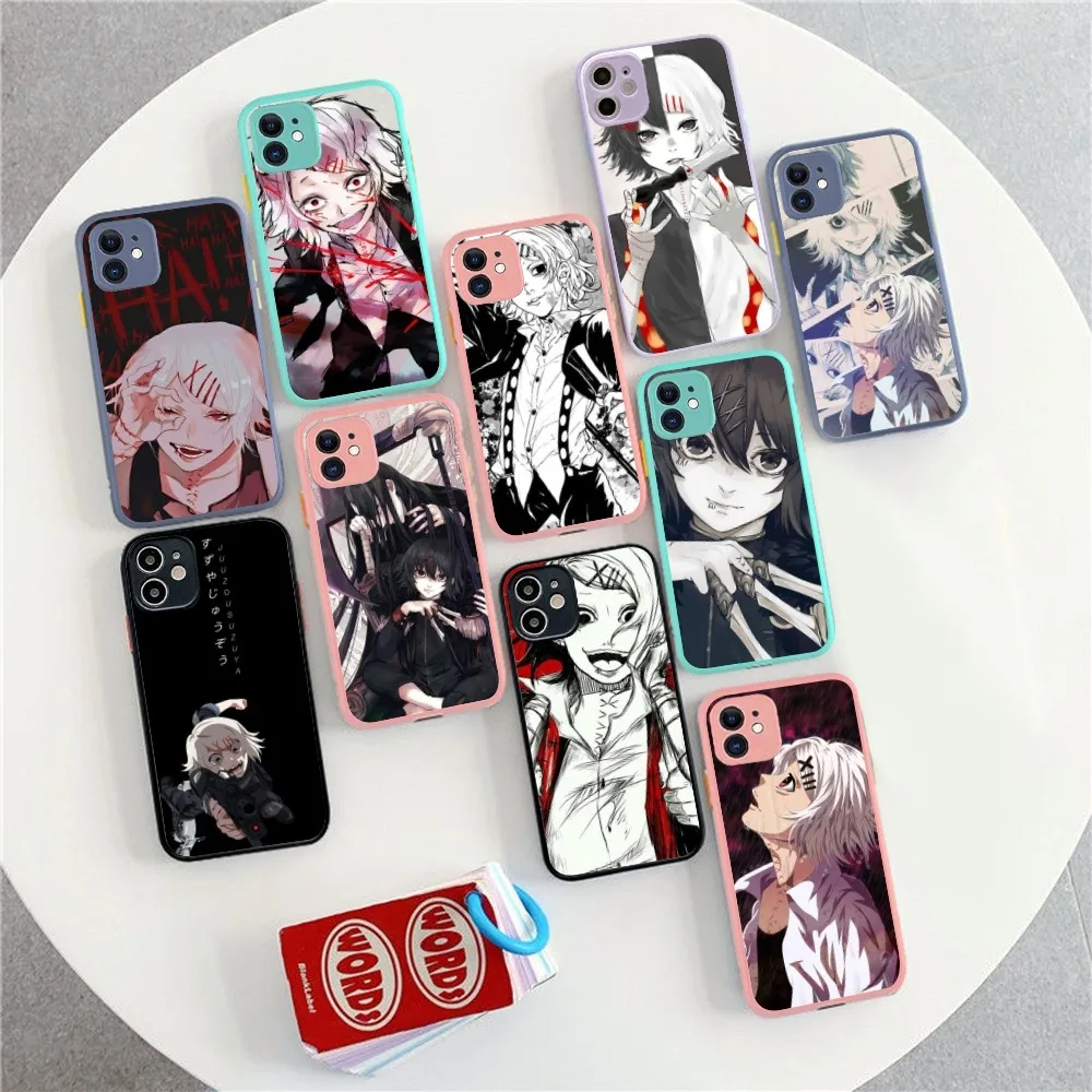 Anime JUUZOU SUZUYA Tokyo Phone Case for iPhone 14 11 12 13 Mini Pro Max 8 7 Plus X XR XS MAX Translucent Matte Cover