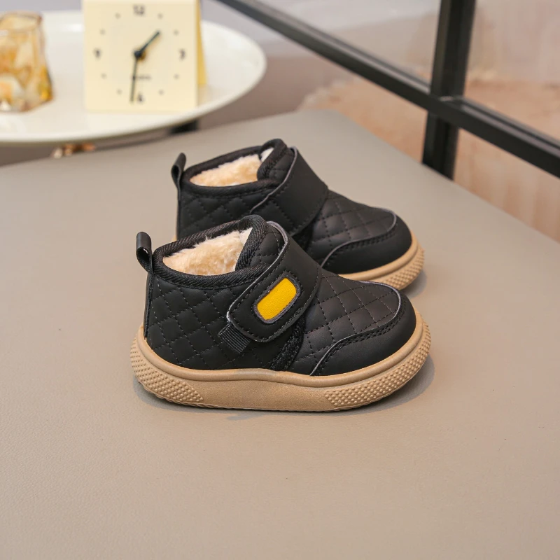 فتاة التمهيد 2025 جديد دافئ الطفل أحذية قطنية موضة فتاة حذاء مكافحة سبلاش الشتاء حذاء بوت بطول الكاحل تنوعا الأطفال الثلوج الأحذية #4