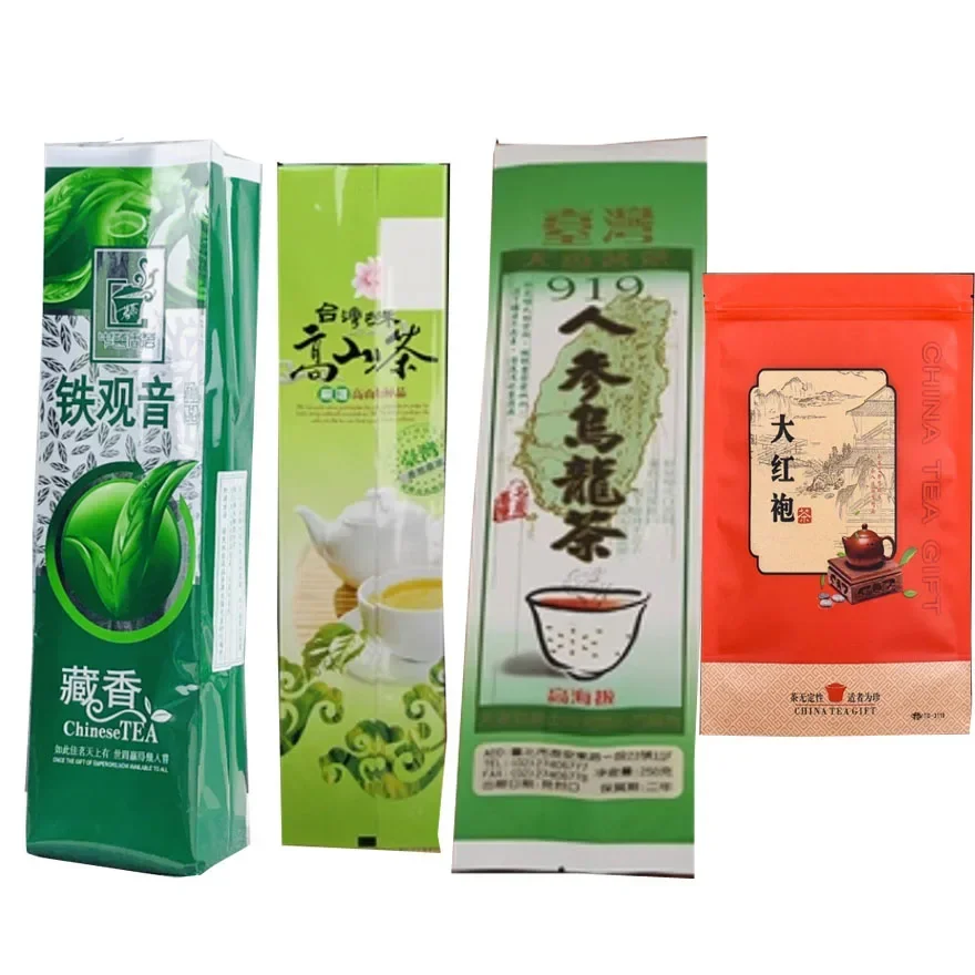 Premium 250g Chinese TieGuanYin Tea Set Vacuum Plastic Bags Anxi Tikuanyin Oolong Tea Dahongpao Bags Compression No Packing Bag