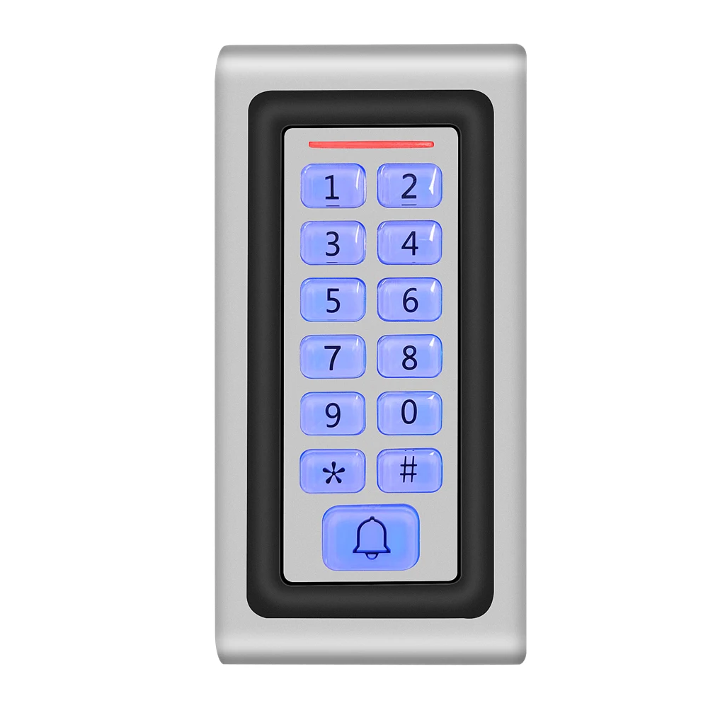 Imagem -06 - Backlight Teclado Rfid Metal Door Access Control Reader 1500 Usuário 125khz em Card Keypad Ip67 Código Impermeável Door Lock Opener