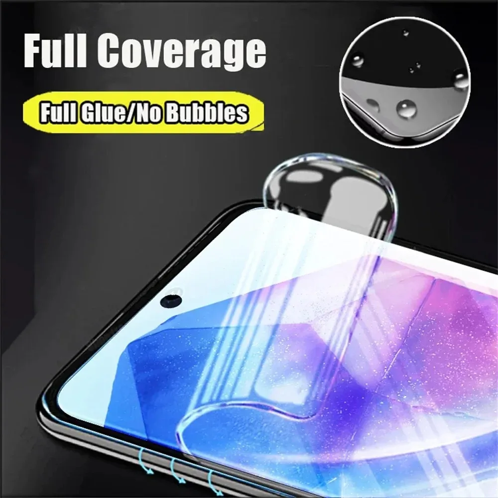 4PCS Hydrogel Film For Samsung A55 A54 A35 A25 A15 5G A34 A14 Screen Protector For Samsung A53 A13 A52S A33 A73 A51 A71 A32 Film