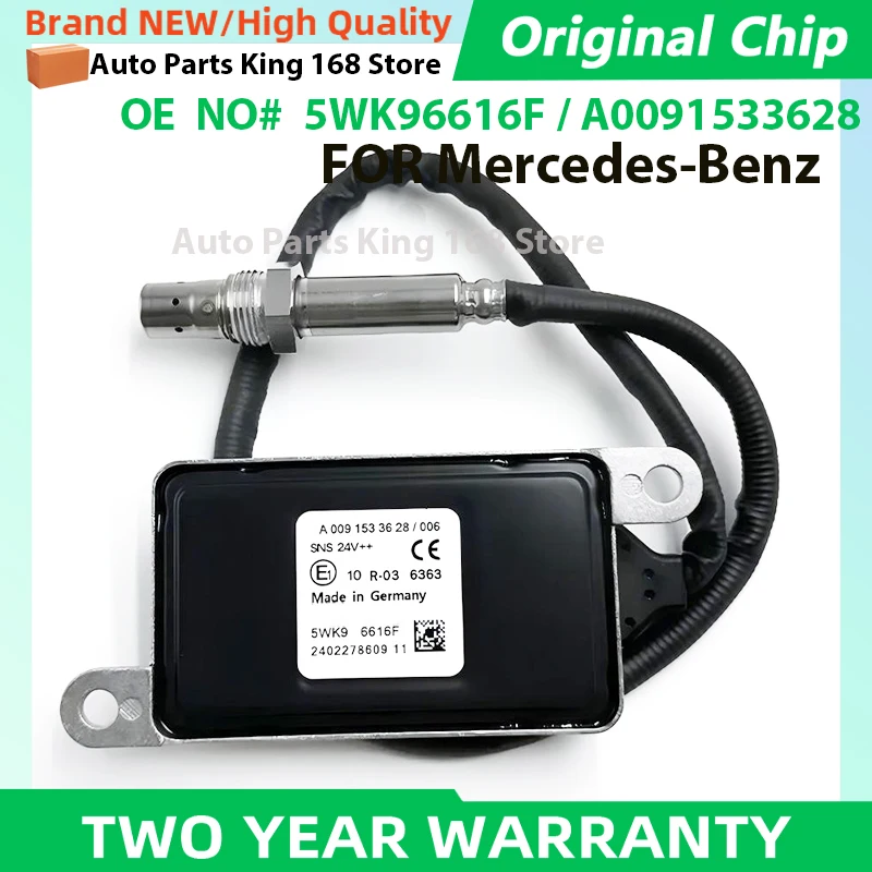 

5WK96616F 5WK96616D A0091533628 A0061537328 Nox Sensor 24V For Mercedes-Benz Actros Atego LKW EURO 4 5 6 0091533628 5WK96616E