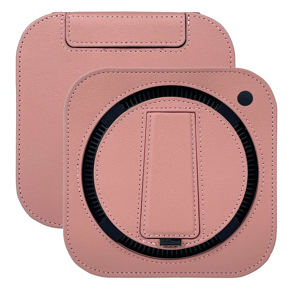 For mac mini m4/M4 Pro Protective Covers Precise opening of the leather For 2024 mac mini Cases