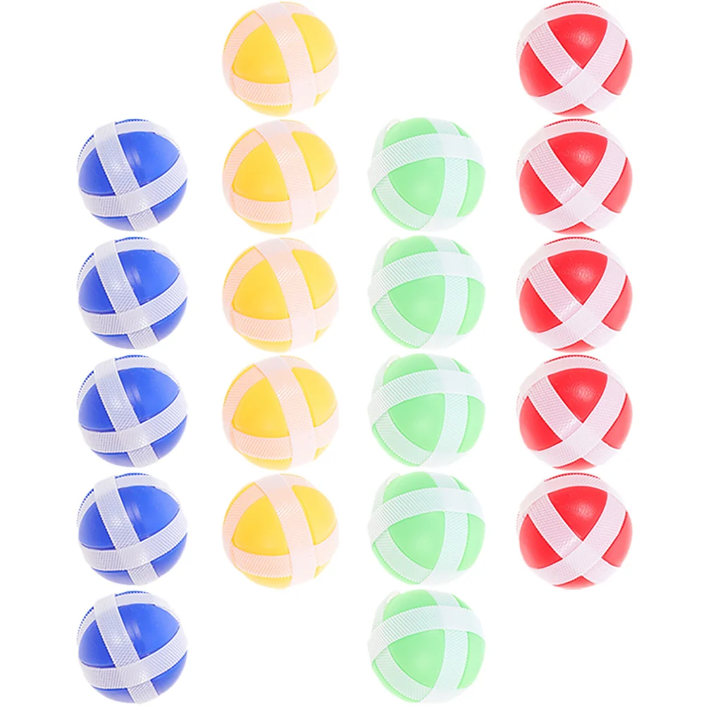 20 Pcs Kids Toys Sticky Game Throwing Balls Nylon Wall Child Accessories