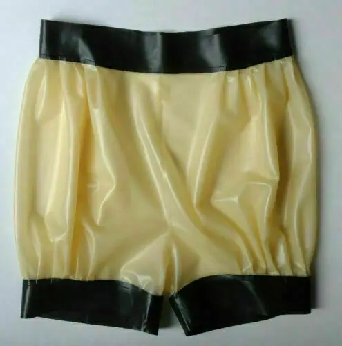 Latex Boxer Shorts 100% Gummi Jogginghose Gummi Kurzen Hosen 0,4mm S-XXL