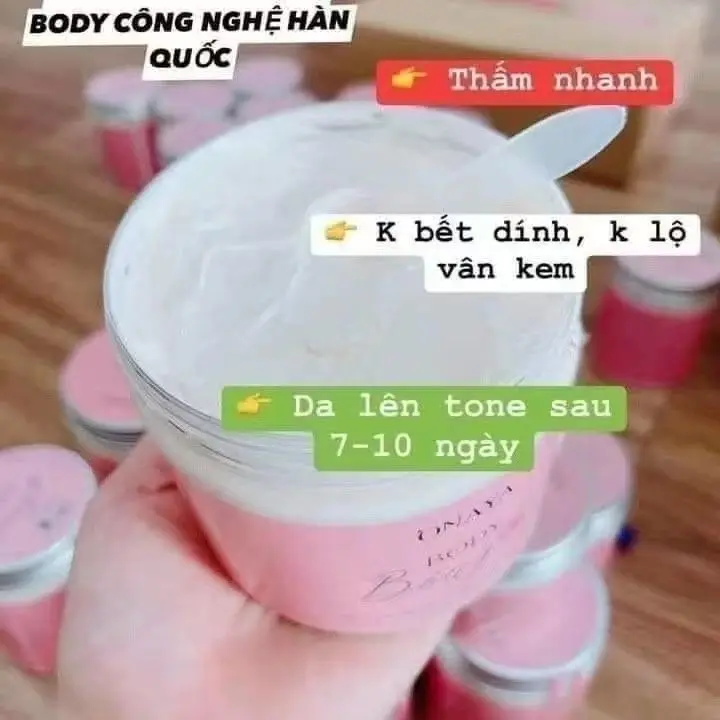 kem Body bong 250 gr trang manh