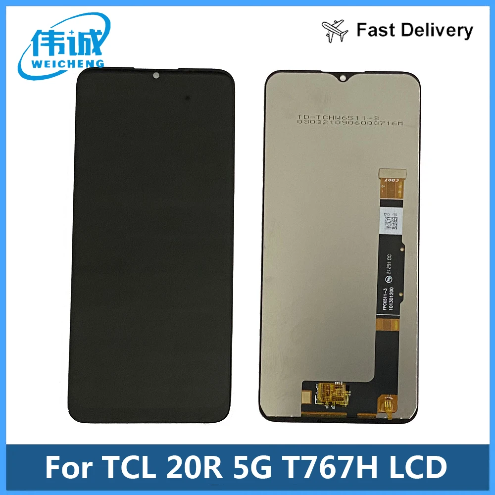 

6.52'' Original For TCL 20 R 20R 5G T767H LCD Display Touch Screen Replacement Digitizer Assembly For TCL20 R TCL20R 5G LCD