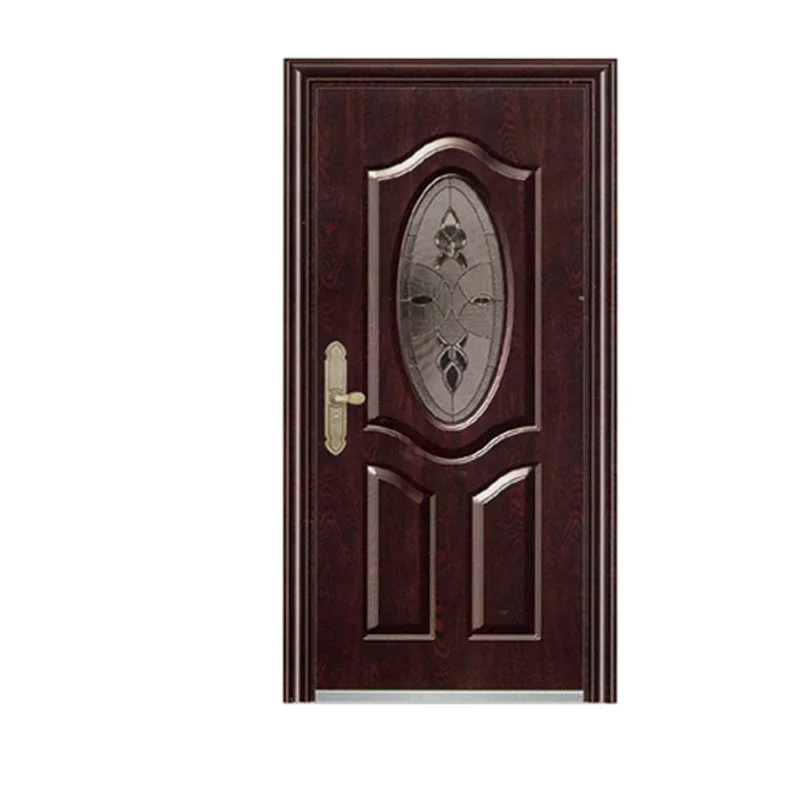 Hot Sale Steel Security Wooden Door Swing house interior door