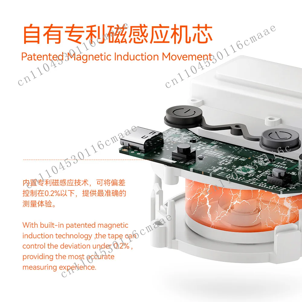 Suitable for ruler automatic shrinkage waist ruler digital display Bluetooth electronic tape measure