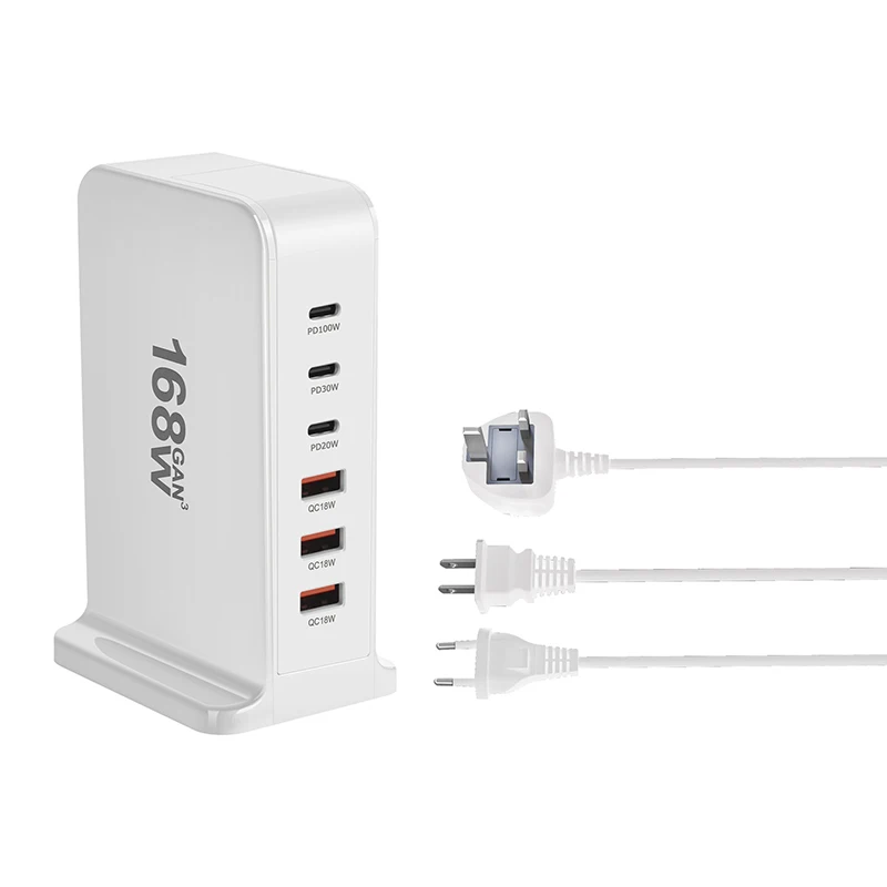 268w USB-C 8-Port pd gan Ladegerät pd 3,0 qc 3,0 Schreibtisch Schnell ladung für MacBook Pro/Air iPad iPhone 15 14 13 Pro für Samsung Galaxy