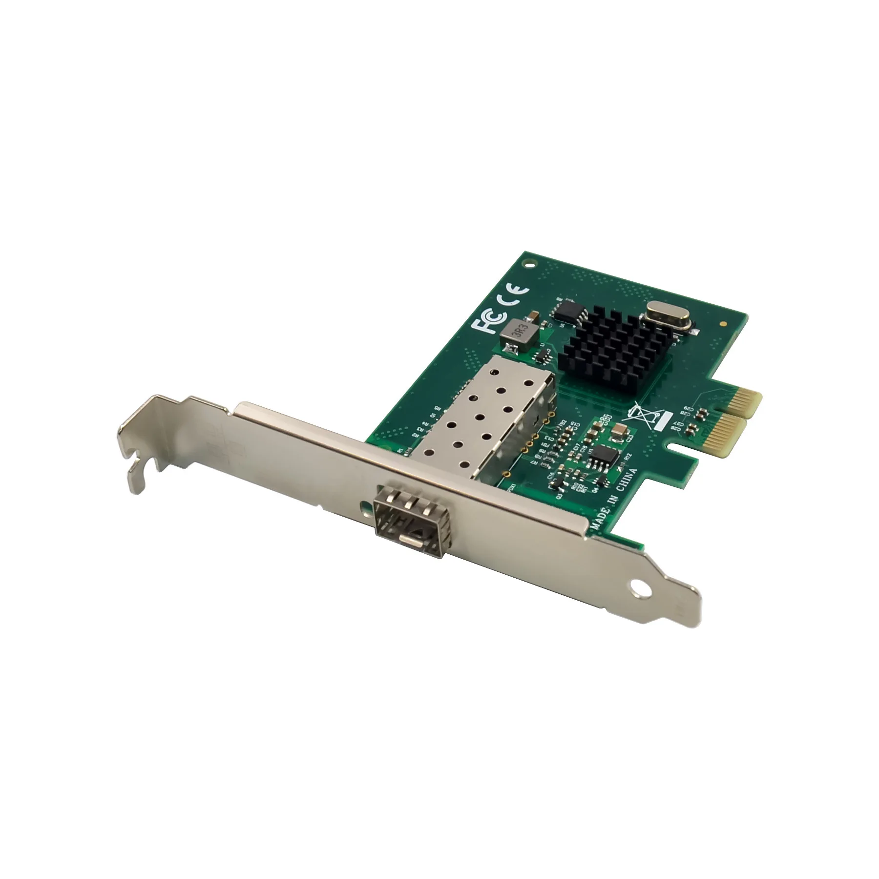 SFP PCIe Single Port Server Gigabit Fiber Network Card Computer Desktop BCM5720