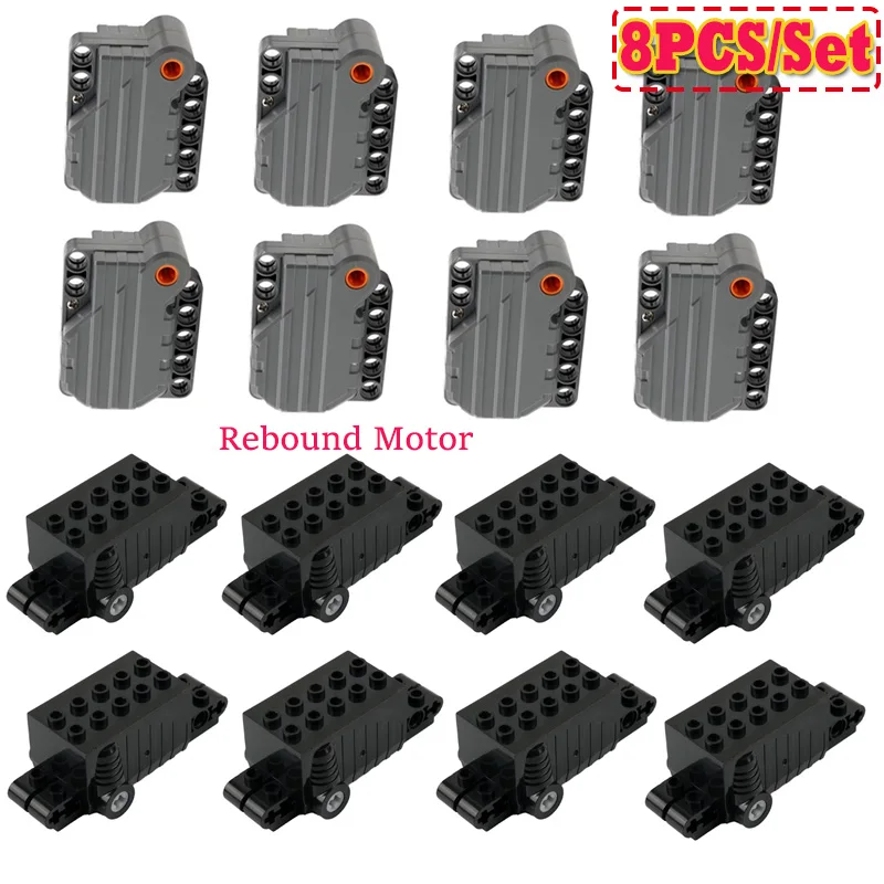 8 Teile/satz 12799 Kleine Pull Back Motor Bausteine Modded Zubehör Zusammengebaut Für Moc Ziegel Bildung Spielzeug Teile