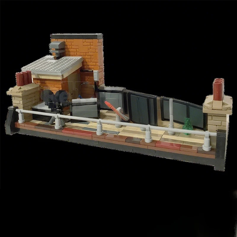 

602PCS MOC Beatlesss Rooftops Concert Roof Only Version 3 Savile Row Historical Musical Stage Building Blocks Educational Gift