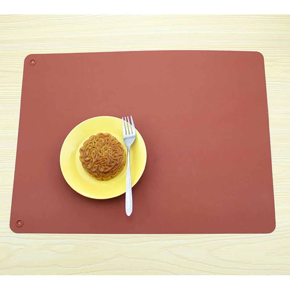 

3Pcs 40x30cm Silicone Pastry Rolling Baking Mat Antiskid Mat for Rolling Dough Making (Random Color)