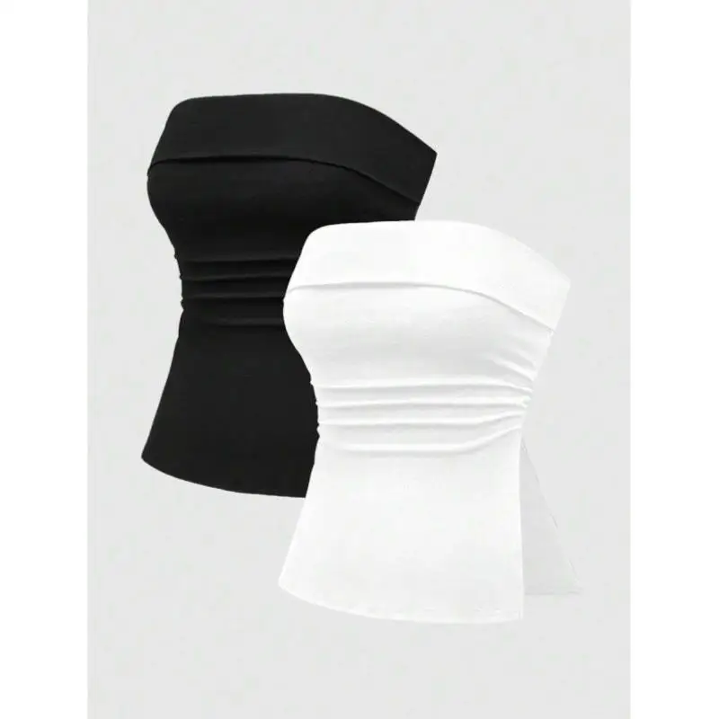 

Sexy Punk Sle 66303 Series Multi-piece Set Pure Bla White Split Women's Profional Pantsuit Sve Length Seven