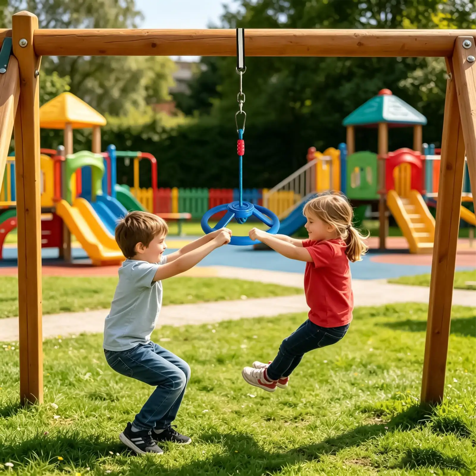 Rueda De Obstáculos Para Juegos Infantiles, Alta Capacidad De Carga, Fácil De Instalar, Rueda De Obstáculos Para Entrenamiento De Niños, Niñas, Adolescentes Y Adultos, Para El Patio Trasero — -50%, 25.99€ Coupon, from 25.99€ – 50% descuento – €25.99