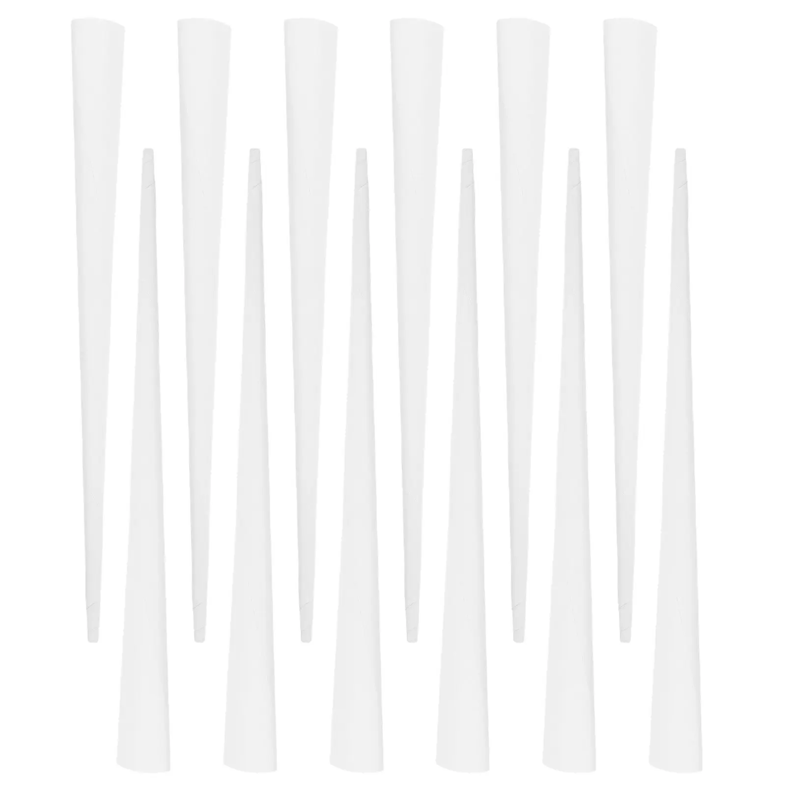 20Pcs White Cotton Candy Paper Sticks for Candy Making Supplies Dessert Cones Wedding Birthday Party Treat Sticks