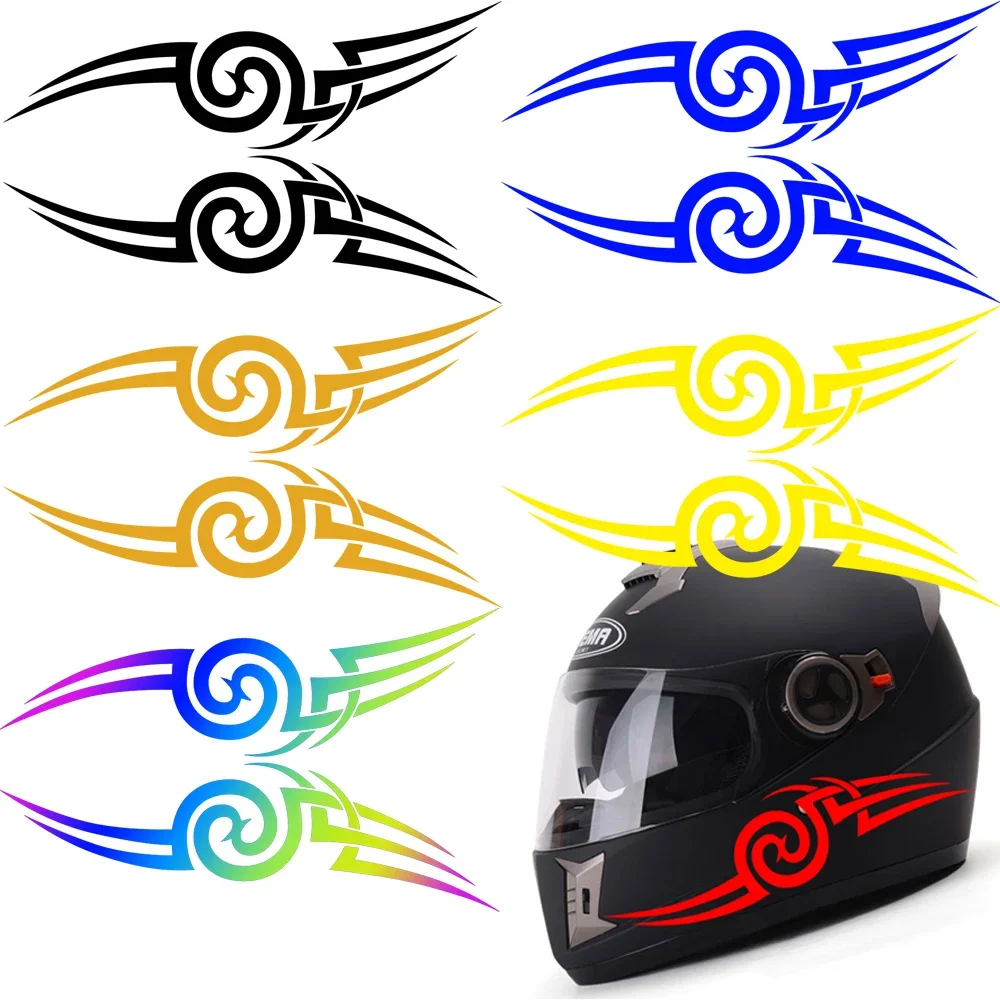 Motorcycle Motorbike Helmet Reflective Sticker Waterproof Modified Accessory Decal Body Sticker