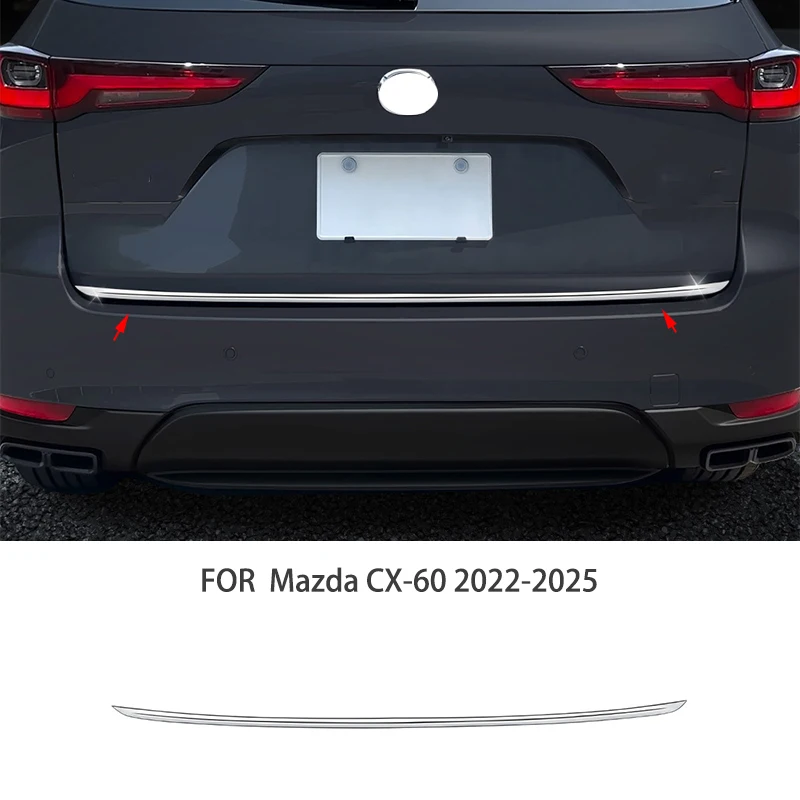 

Car accessories FIT FOR Mazda CX-60 2022-2025 chrome Rear door Rear Tailgate Trunk Lid decorative panel Cover Trim