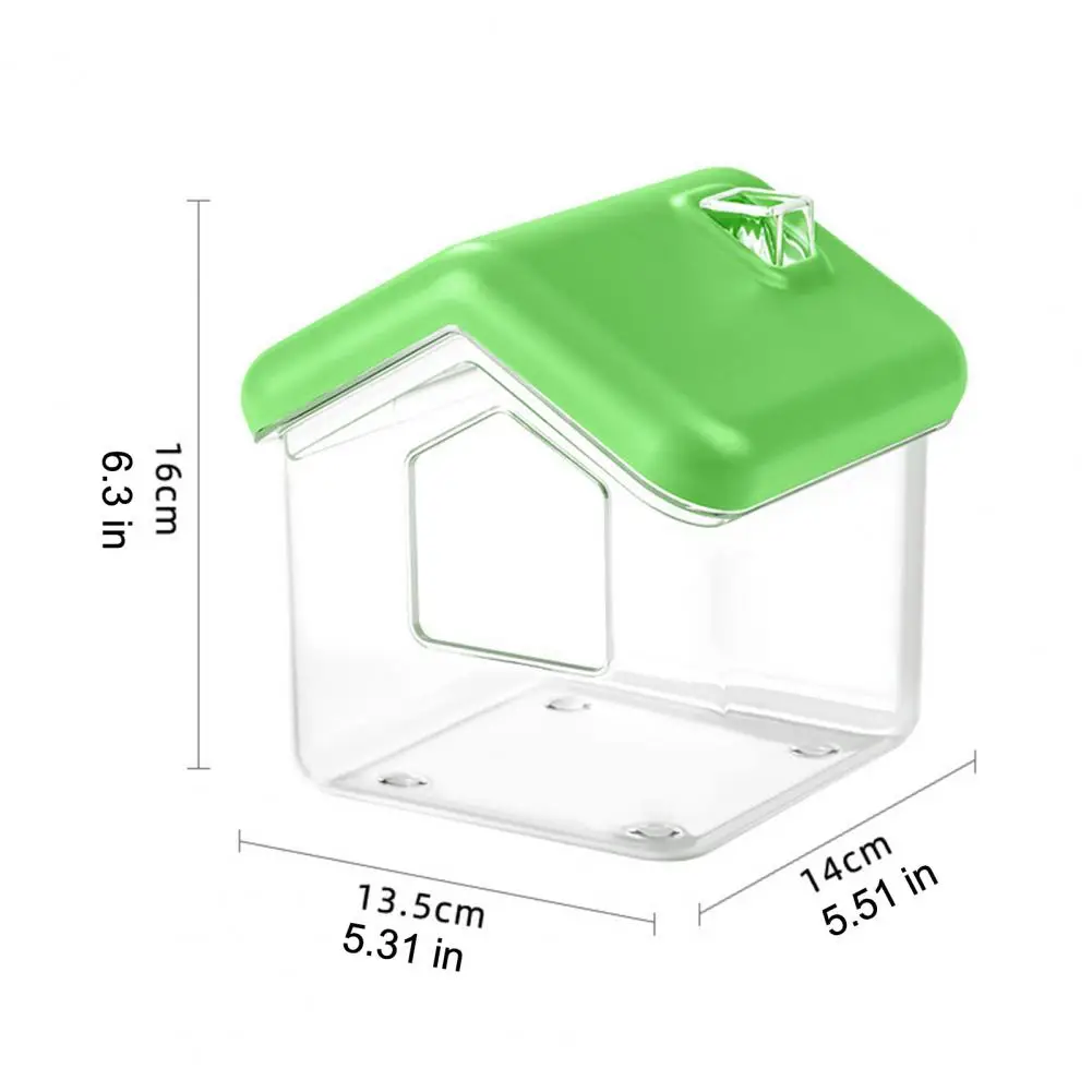 Hamster Cage Accessories Dual-purpose Hamster Bathtub Hamster Sand Bath Container Box Visible Gerbil Bathroom Toilet Dwarf Small