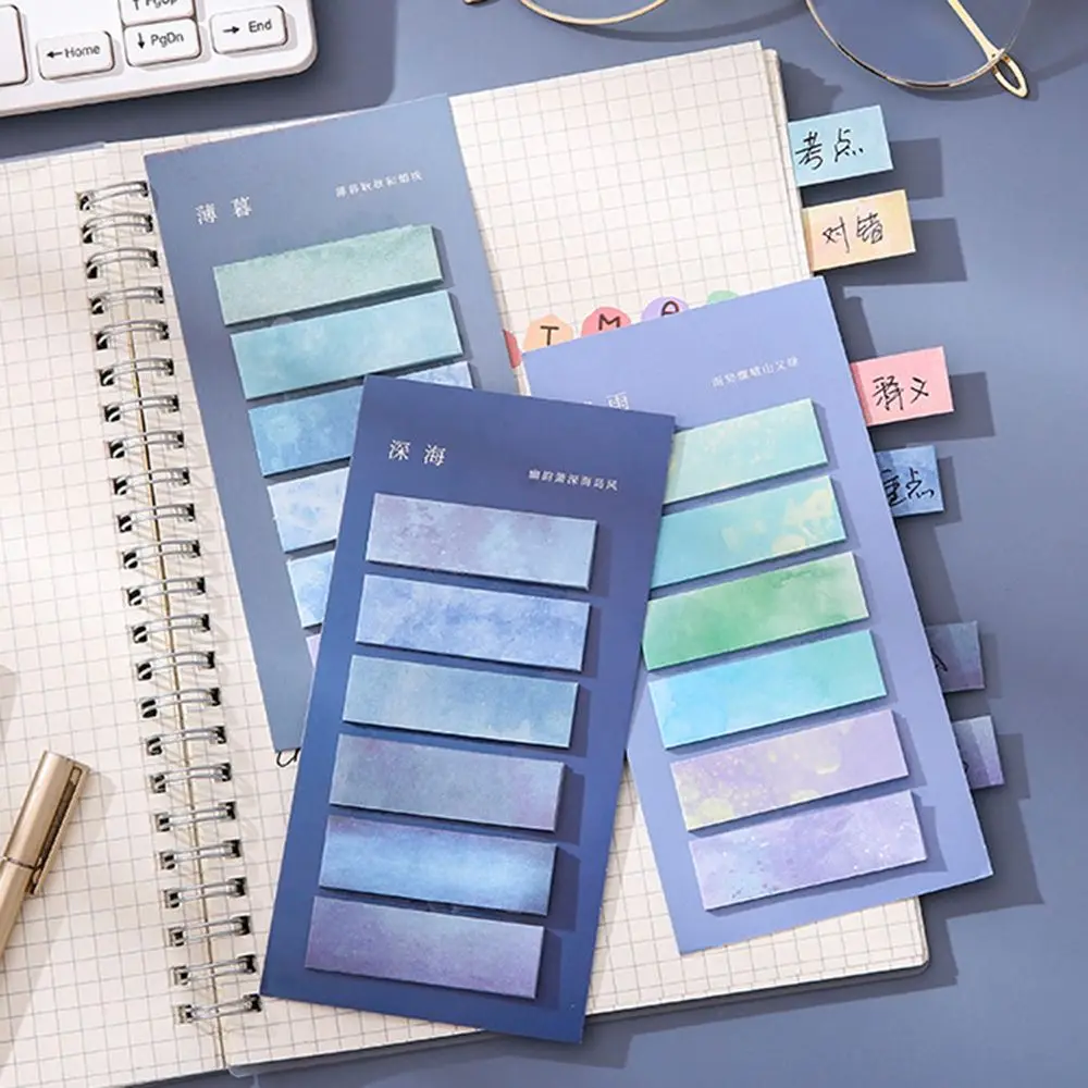 120 Sheets Notepad School Supplies Stationery Posted It Sticky ​Notes Index Memo Pad ​Paper Sticker Bookmark