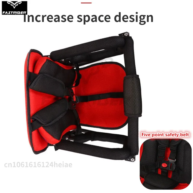 Electric Motorcycle Child Seat Rear Safety Foldable Seat Scooter Motorcycle Safety Guardrail Universal Seat