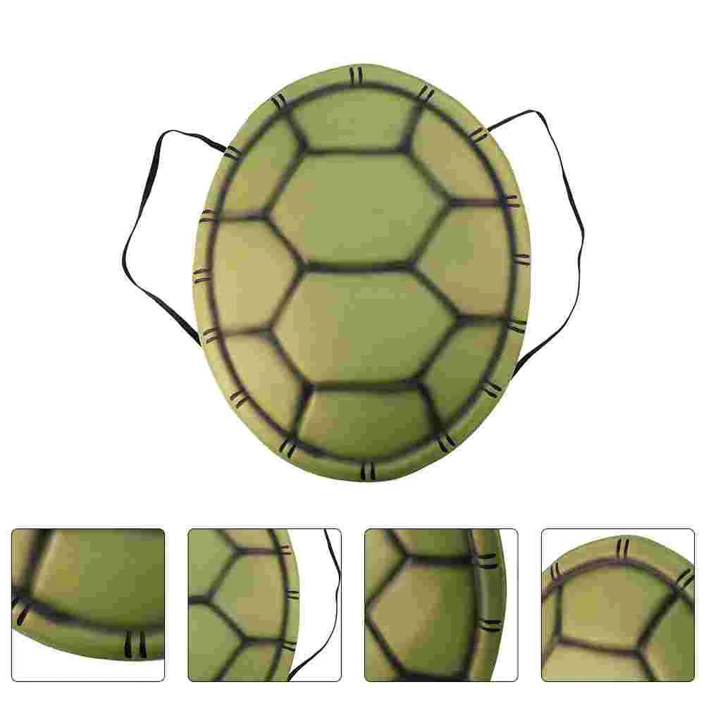 4 Pcs Halloween Costumes Dress up Party Turtle Shell Children Pipeline Novelty Cosplay Dark Green for Shells Kids