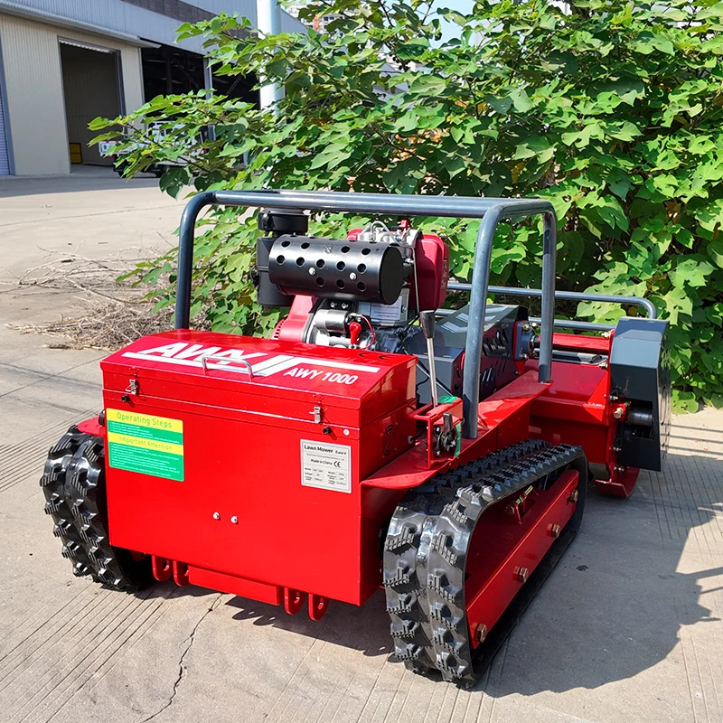 Индивидуальная мини-флакосилка 800 мм 1000 мм 1200 мм домашняя роботизированная дизельная мощность с дистанционным управлением гусеничная косилка для резки