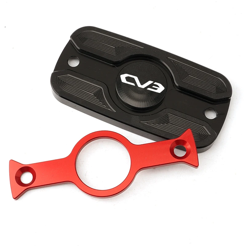 ل KYMCO CV3 550 550CC CV 3 550i 2019-2025 + اكسسوارات دراجة نارية CNC سبائك الألومنيوم سائل الفرامل اسطوانة غطاء خزان غطاء