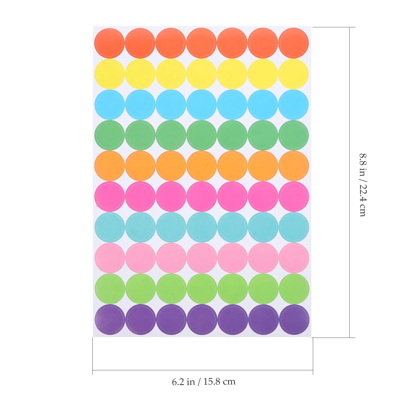 

20 Sheets Colored Dot Stickers Round Label Stickers For Organization Color Coding Home Storage Small Circle Labels Files