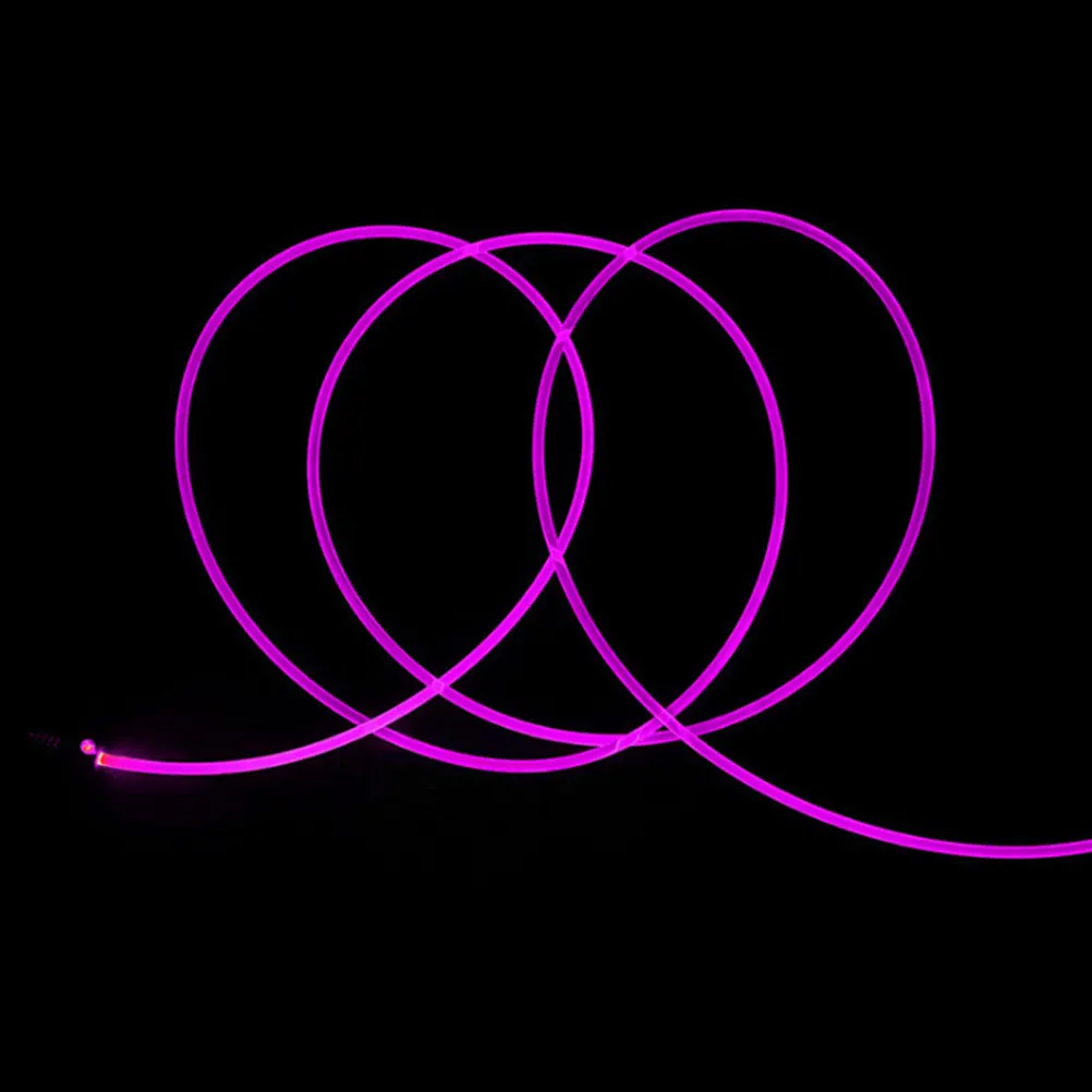 3M Long Lightweight Transparent Plastic Fiber Optic Light Guide for Disco Party Decoration Sky Effect Indoor Outdoor Glow Setup