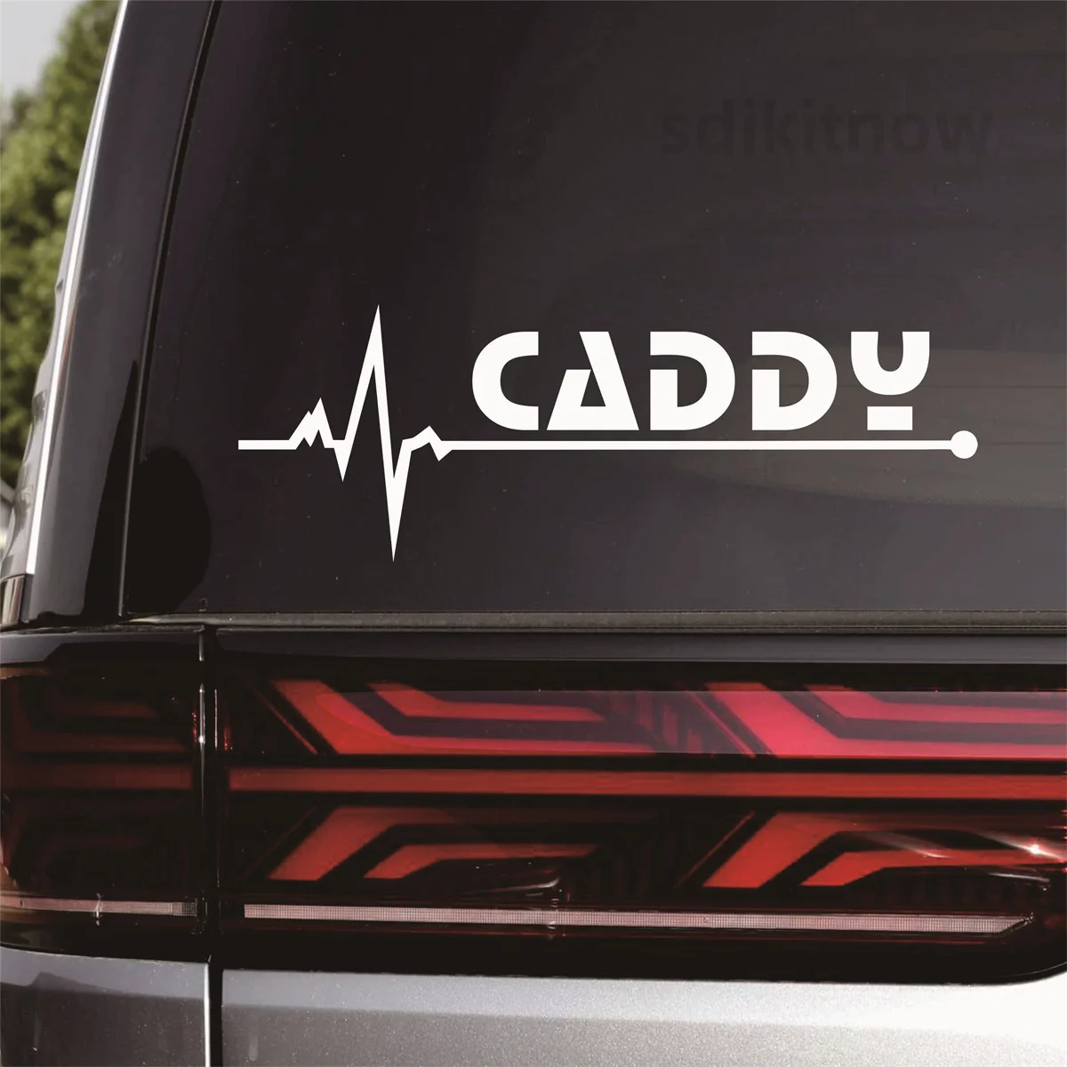 2pcs/lot Heart Car Decal Sticker Styling Window Door Decoration For Volkswagen CADDY MK1 MK2 MK3 MK4 MK6 2019 2023 Accessories