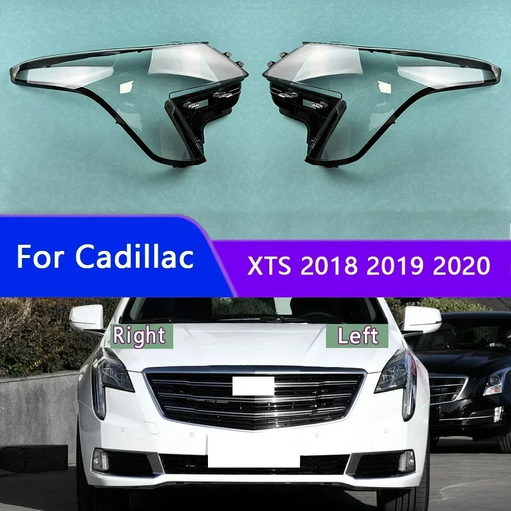 

For Cadillac XTS 2018 2019 2020 Headlamp Shell Transparent Headlight Cover Lamp Shade Lampshade Lens Plexiglass