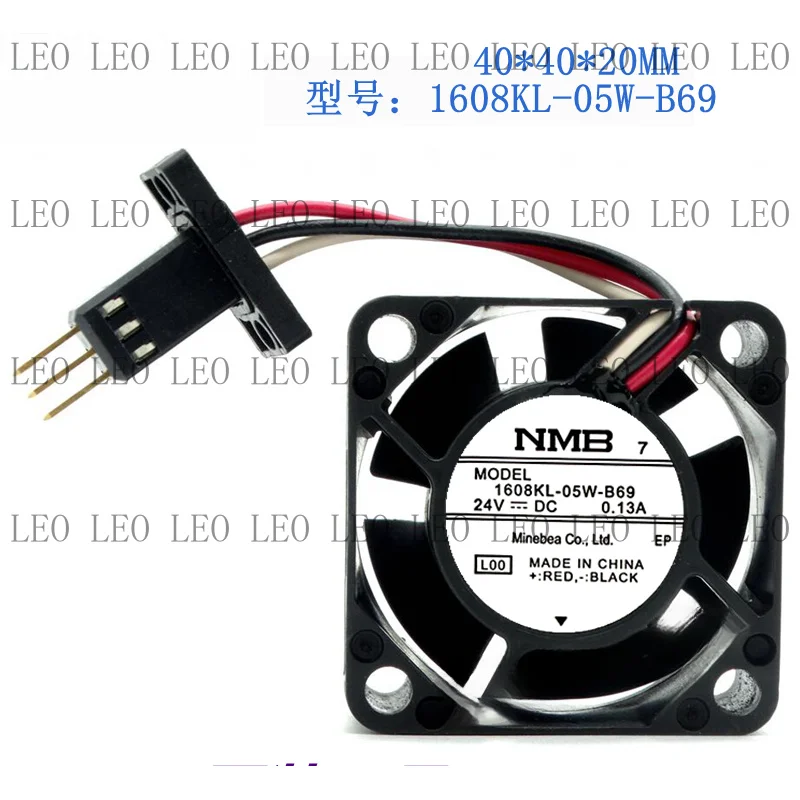 MY 1608KL-05W-B69 For NMB Cooling Fan 40×40×20MM 0.13A 24V DC Fan With Connector