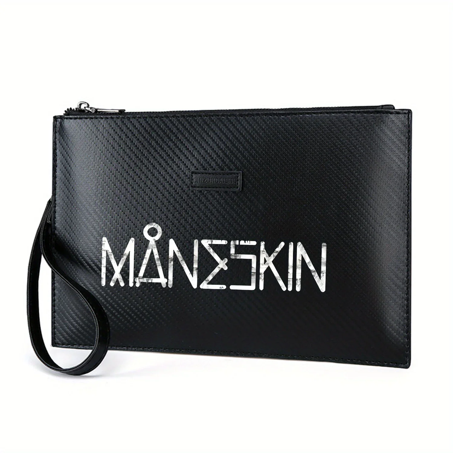 letras-brancas-fundo-preto-abstrato-grunge-elegante-impresso-pu-bolsa-masculina-elegante-e-pratica-para-transporte-diario
