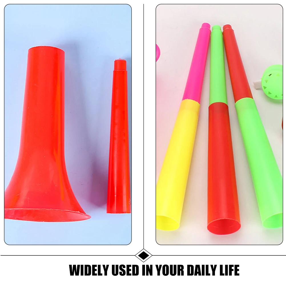 

7pcs Telescopic Horn Soccer Cheer Toys Trumpet Props Football Noise Makers Kids Sports Party Decorations Plastic Material