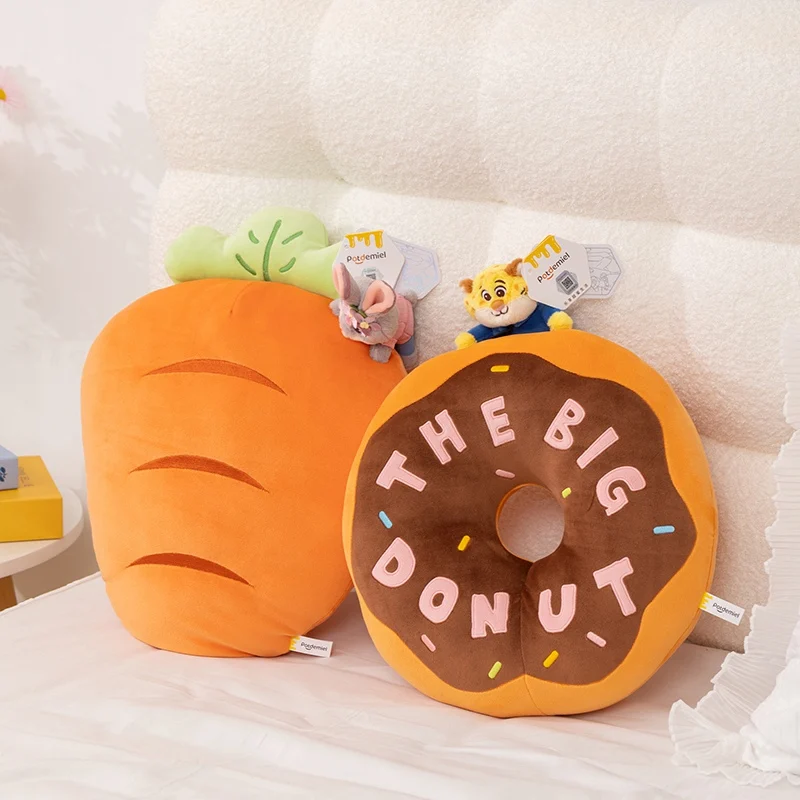 Disney Zootopia peluche Judy Hopps juguete Nick Wilde muñeca garra almohada de Hockey sobre hielo cojín regalo para niños