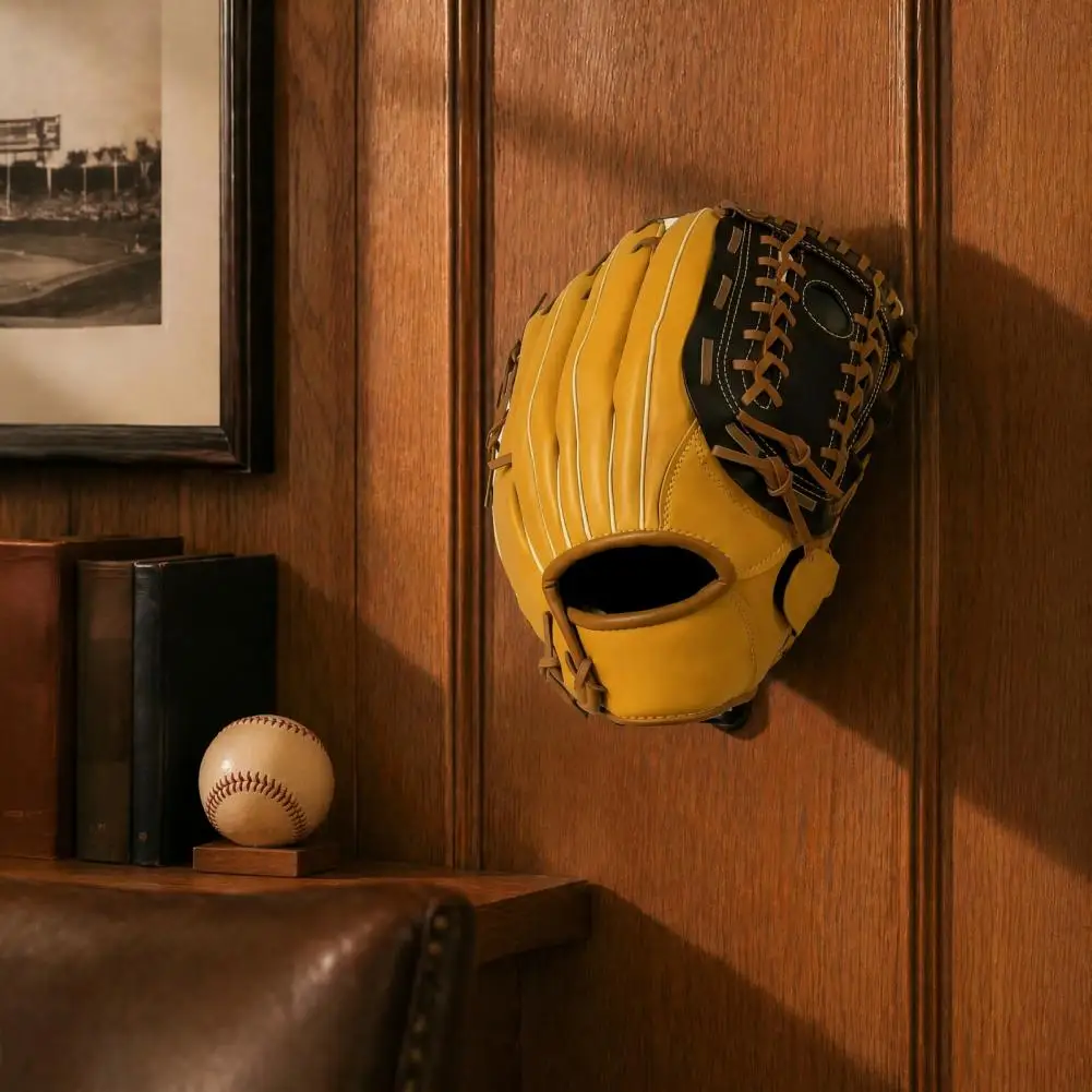 Space Saving Glove Rack Baseball Softball Glove Holder Wall Mount Acrylic Display Rack Organizer Shape Preservation for Home