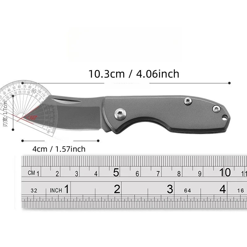 Facas dobráveis multifuncionais, Wilderness Survival, Mini faca de frutas portátil, autodefesa, canivete afiado, faca de rosto