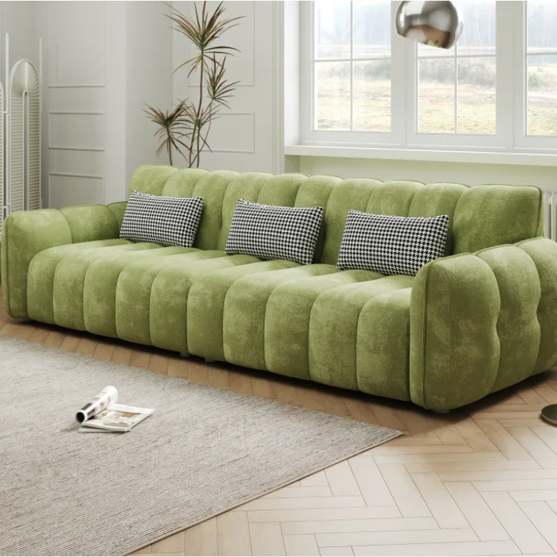 

#2026 New Style Popular Pumpkin Shaped Fabric Sofa , Simple Modern Puff Cream Style, Suitable For Hotel And Home Use