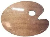 

Wooden Palette 9x12 Oval
