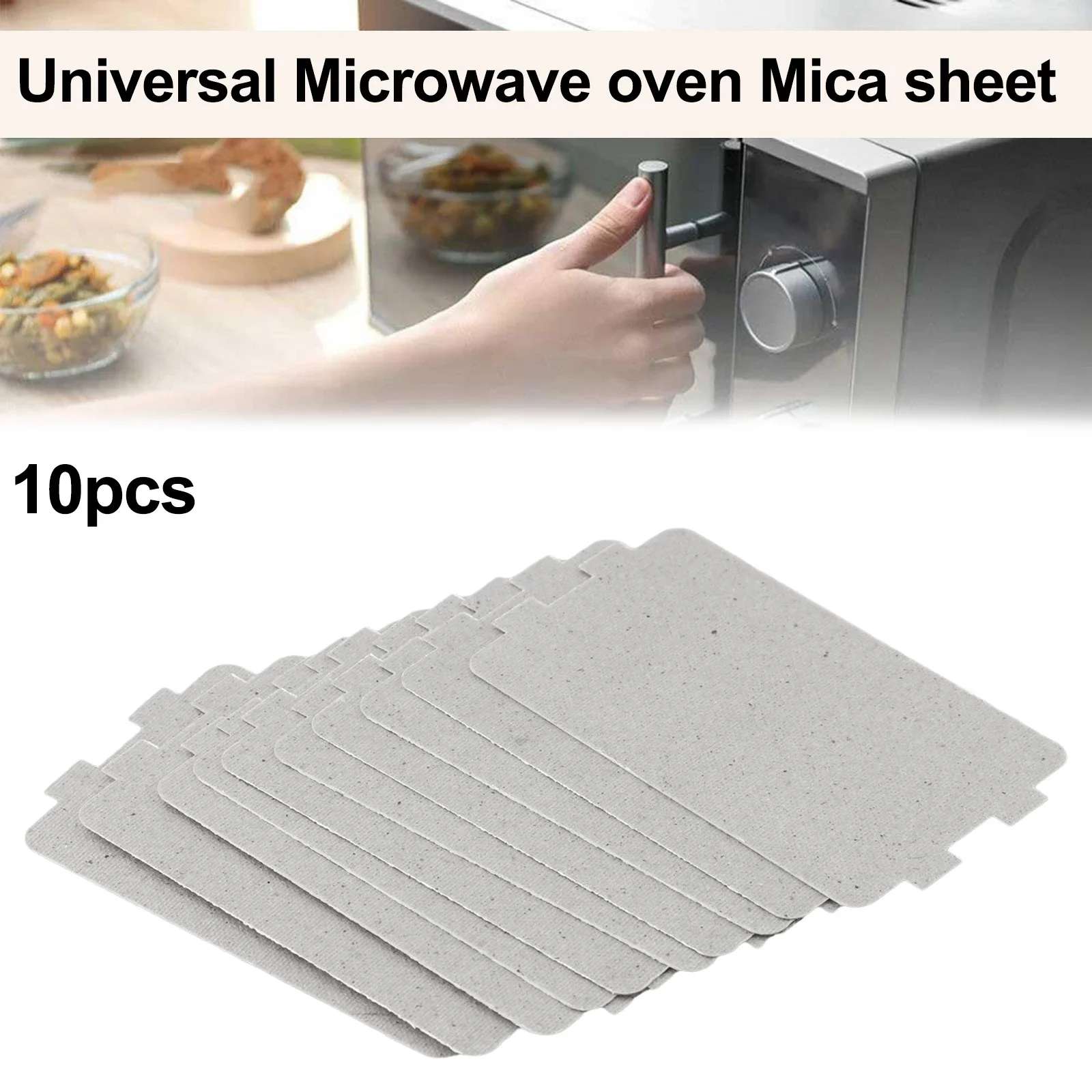 Microwave Parts 10pcs Mica Plate Electric Hair-dryer For Home Appliances High Temperature Resistance Insulating Properties