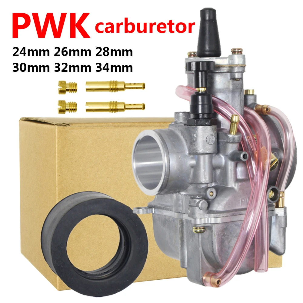 MAIKELONG Motorcycle for Keihin Koso Pwk Carburetor Carburador 21 24 26 28 30 32 34 Mm with Power Jet Fit on Racing Motor