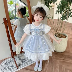 2024 new summer girls' summer Lolita dress children's dress performance dress girls' baby gauze skirt summer princess dress