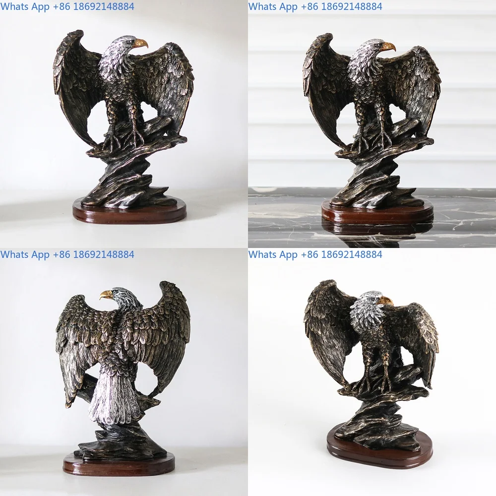 

Simulated Eagle Eagle Ornament Light Luxury Wine Cabinet Home Study Desktop Office Dapeng Wings American Decoration