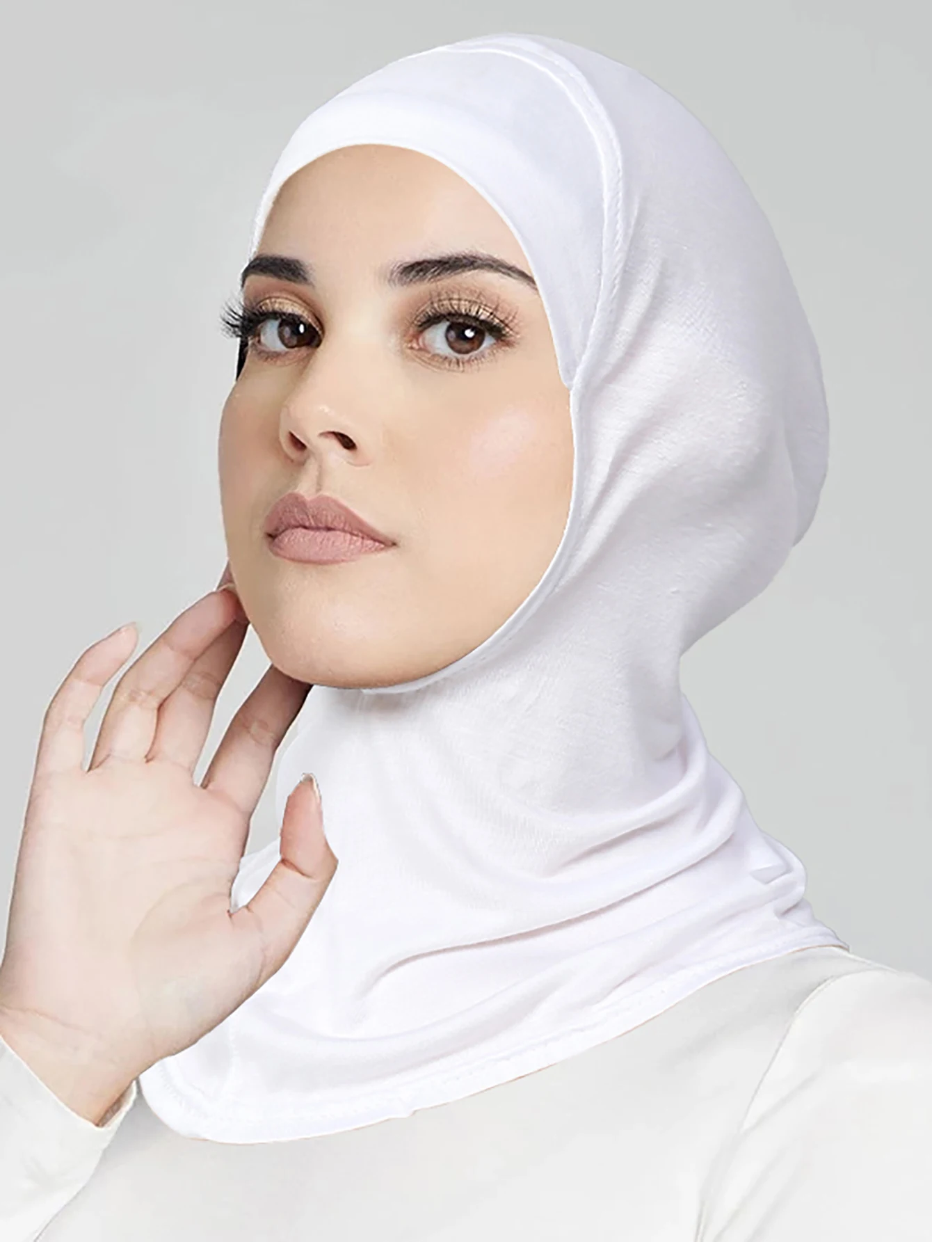 Ramadan Fashion Muslim Hijab Caps Wrap Head Soft Elastic Underscarf Turban Bonnet Fashion Ladies Headdress Wearable