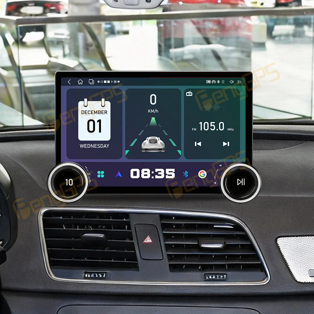 Autozubehör Radio für Audi Q3 2013-2019 Android Auto GPS-Navigation Multimedia-Stereo-Receiver Haupteinheit Offline-Karten