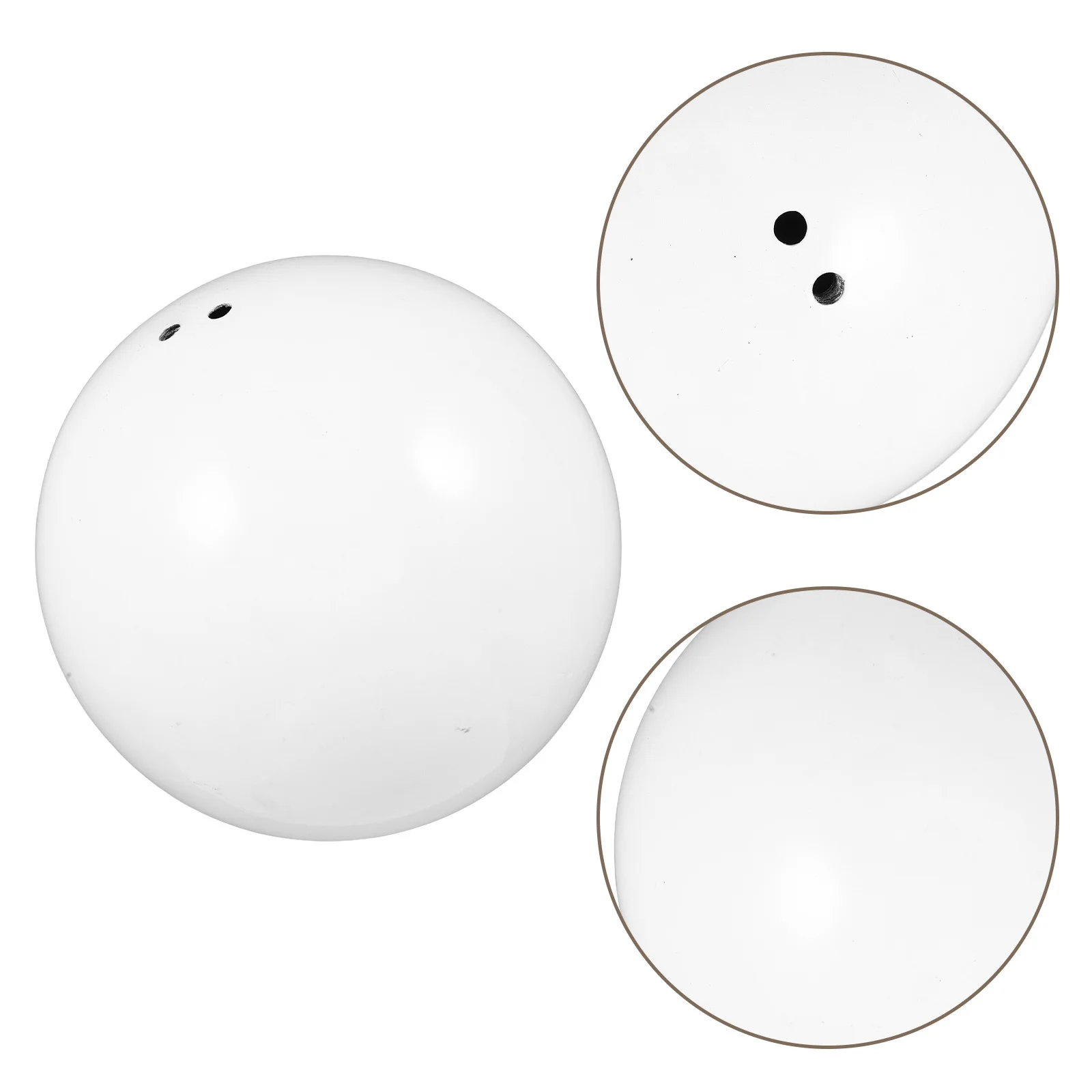 

Stainless Steel Hollow Decorative Ball White 150mm Window Hanging Hanging Ornament Garden Home Office Reflective Sphere