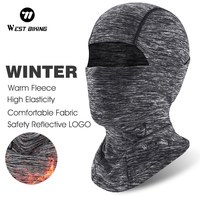 WEST BIKING Cycling Winter Windproof Full Face Cover Mask Scarf Black Outdoor Sport Comfortable Bicycle Hiking Hat Men Women